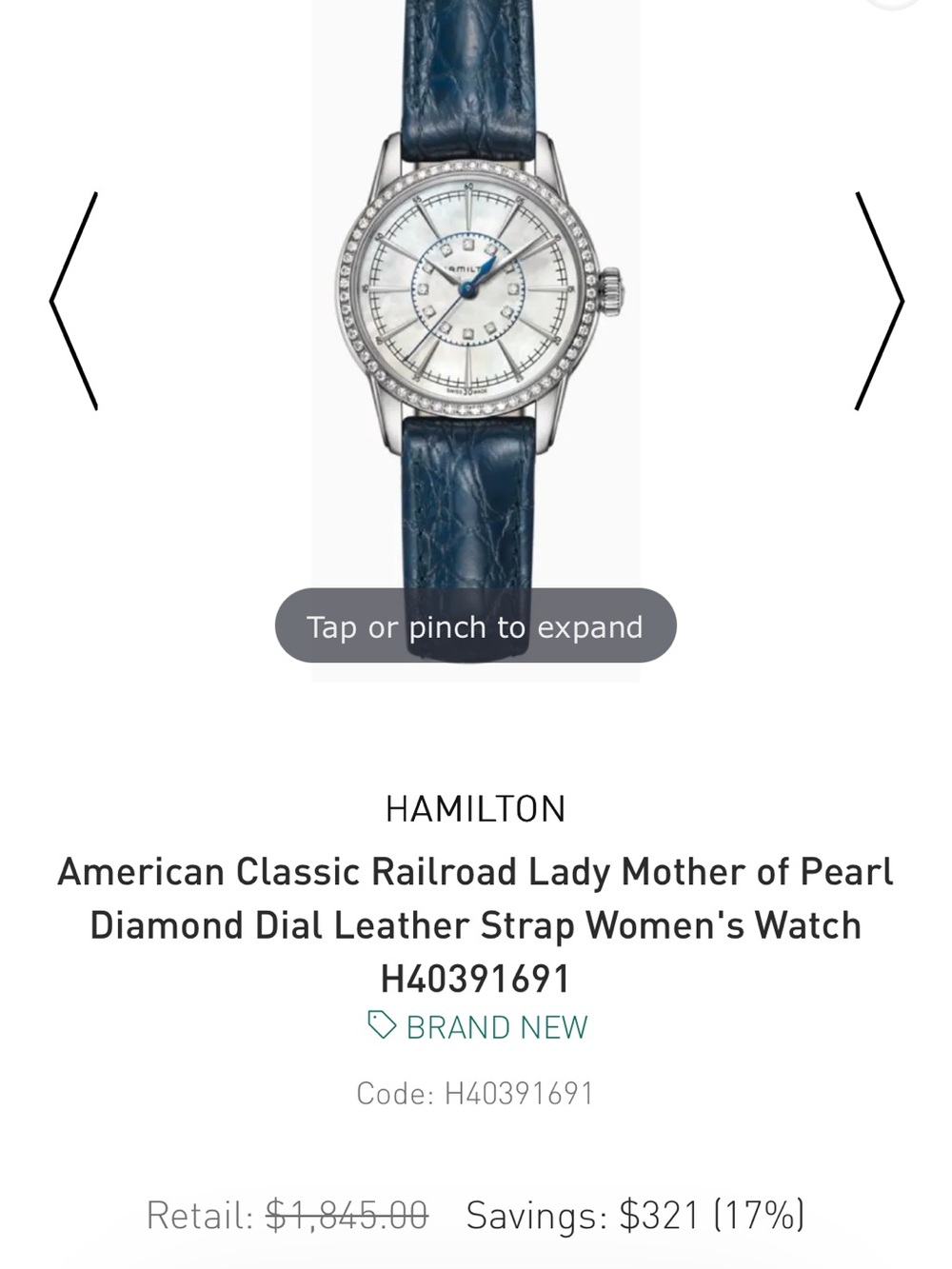 ✨ Hamilton American Classic Railroad Lady Automatic Watch ✨ - Picture 5 of 5